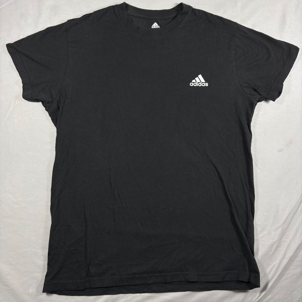 Adidas Golf T-Shirt Mens Medium Black Short Sleeve Performance Logo Tee